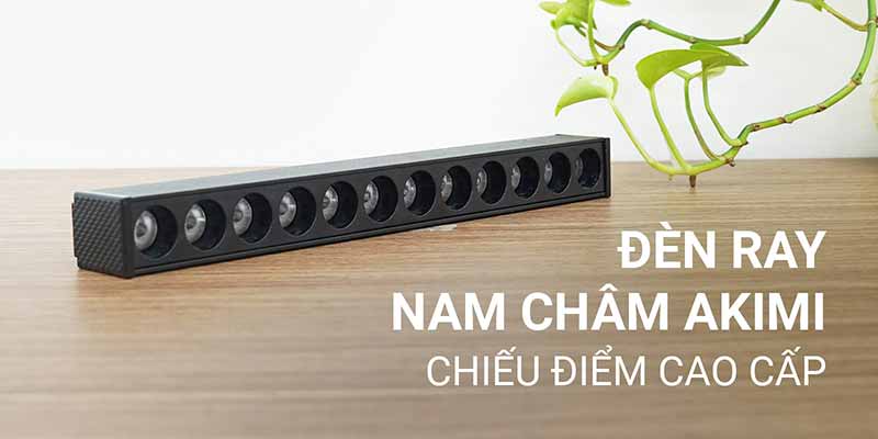 Đèn ray nam châm Akimi - Chiếu điểm cao cấp