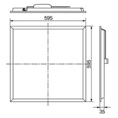 NNFC7056088 - Đèn LED Bảng 600x600 Panasonic 36W 6500K