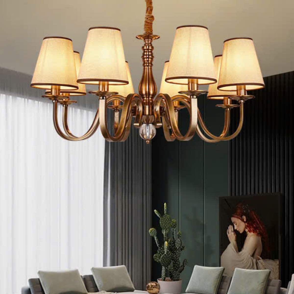 BNN- Đèn Chùm Cổ Điển&nbsp;Ø800  | DC9088T8