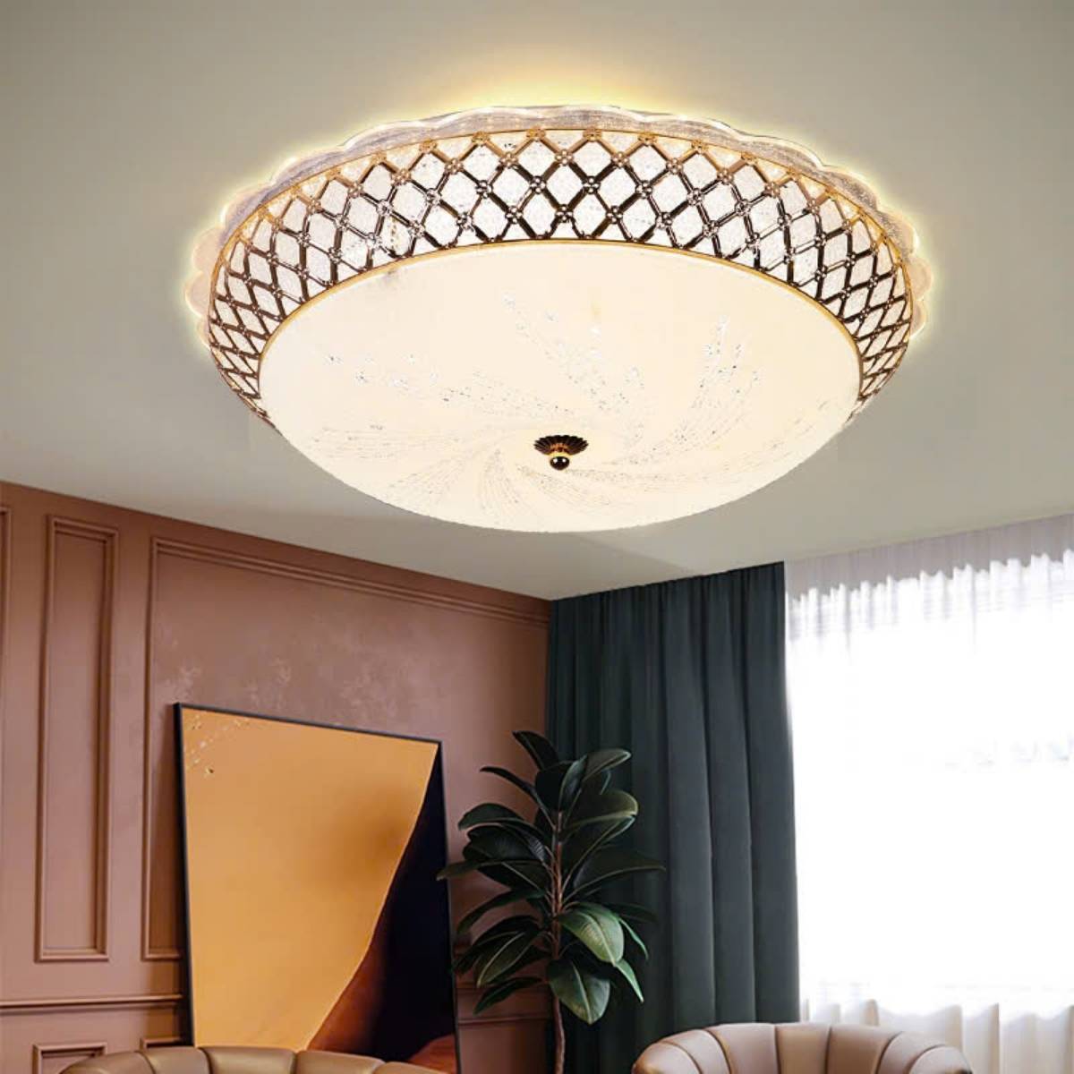 BNN- Ốp Trần Cổ Điển&nbsp;Ø500&nbsp;| OPLH129