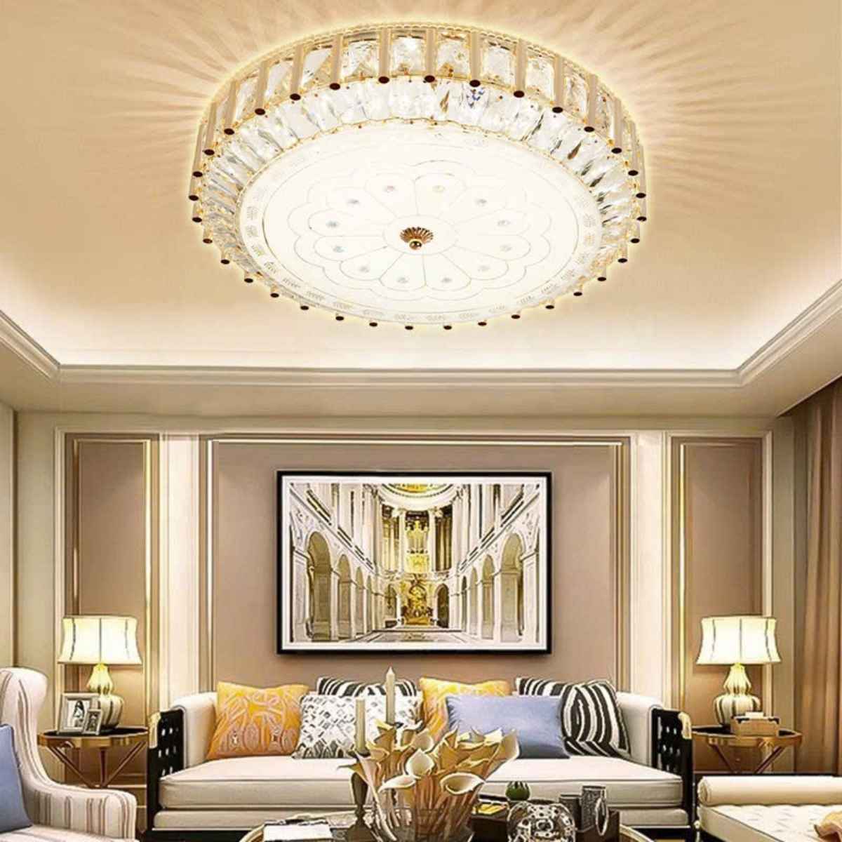 BNN- Ốp Trần Cổ Điển&nbsp;Ø500 | OPLH130