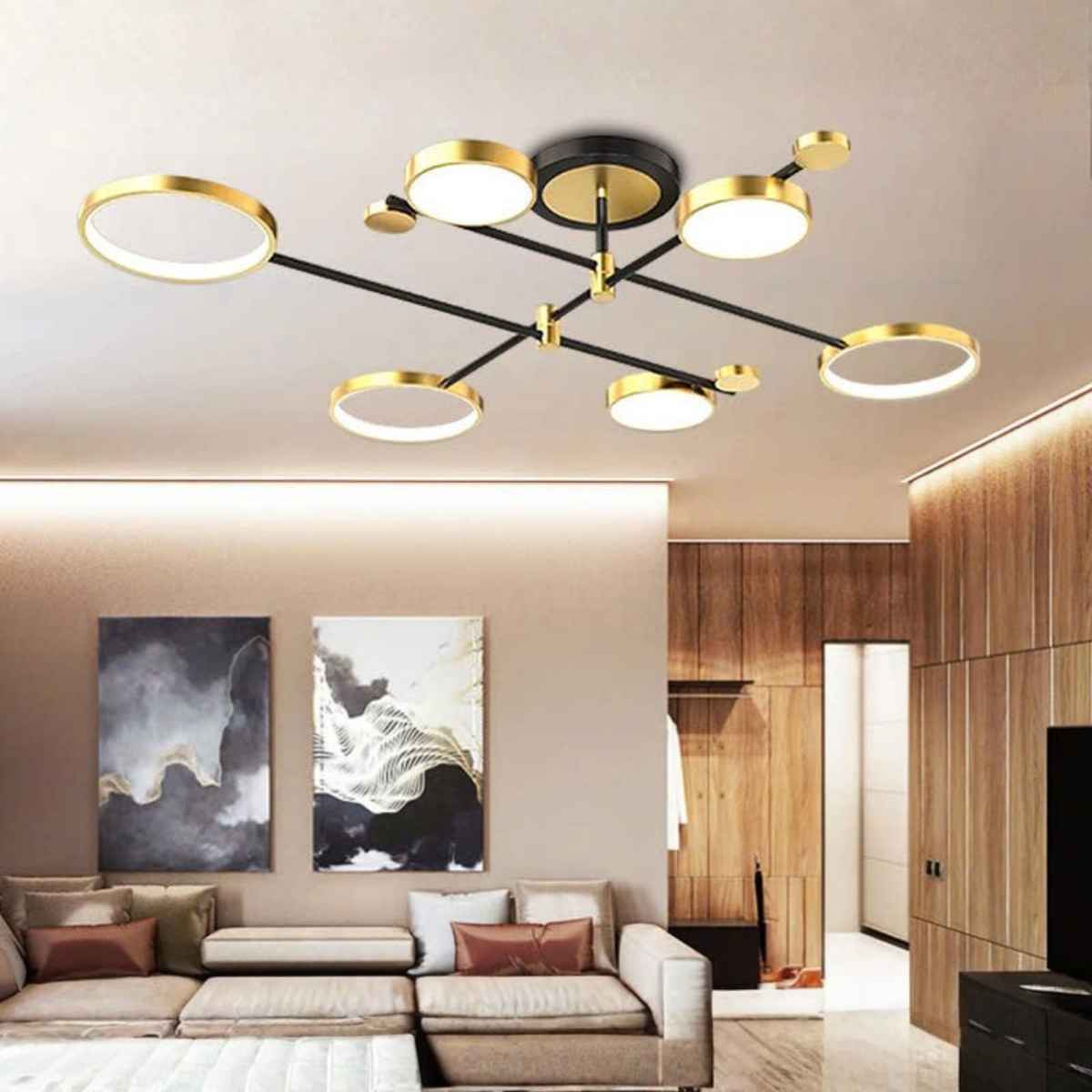 tạo hiệu ứng mềm mại, giúp không gian trở nên rộng rãi, thoáng và tinh tế hơn.