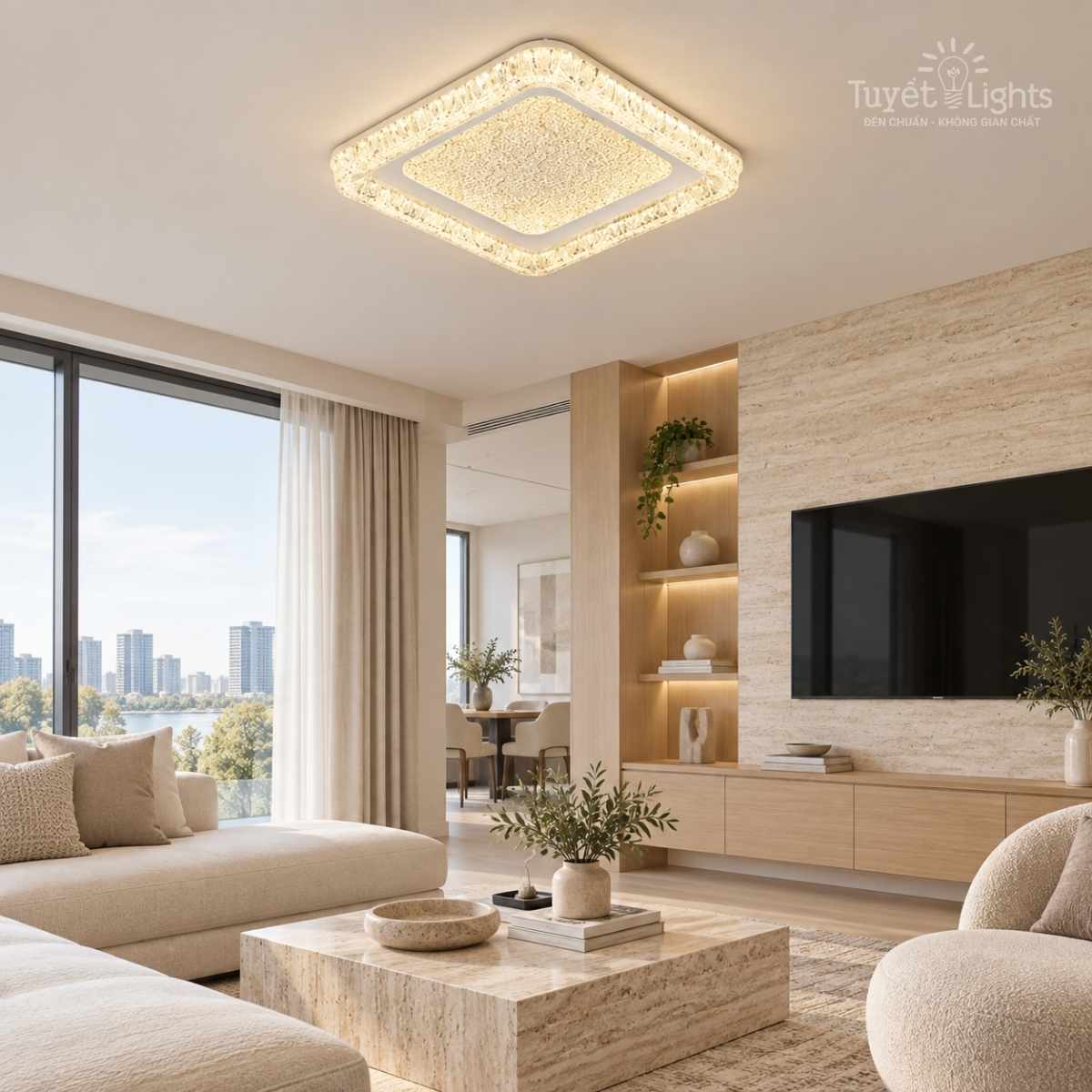 Thiết kế sát trần H80 mm – Gọn gàng cho không gian sống