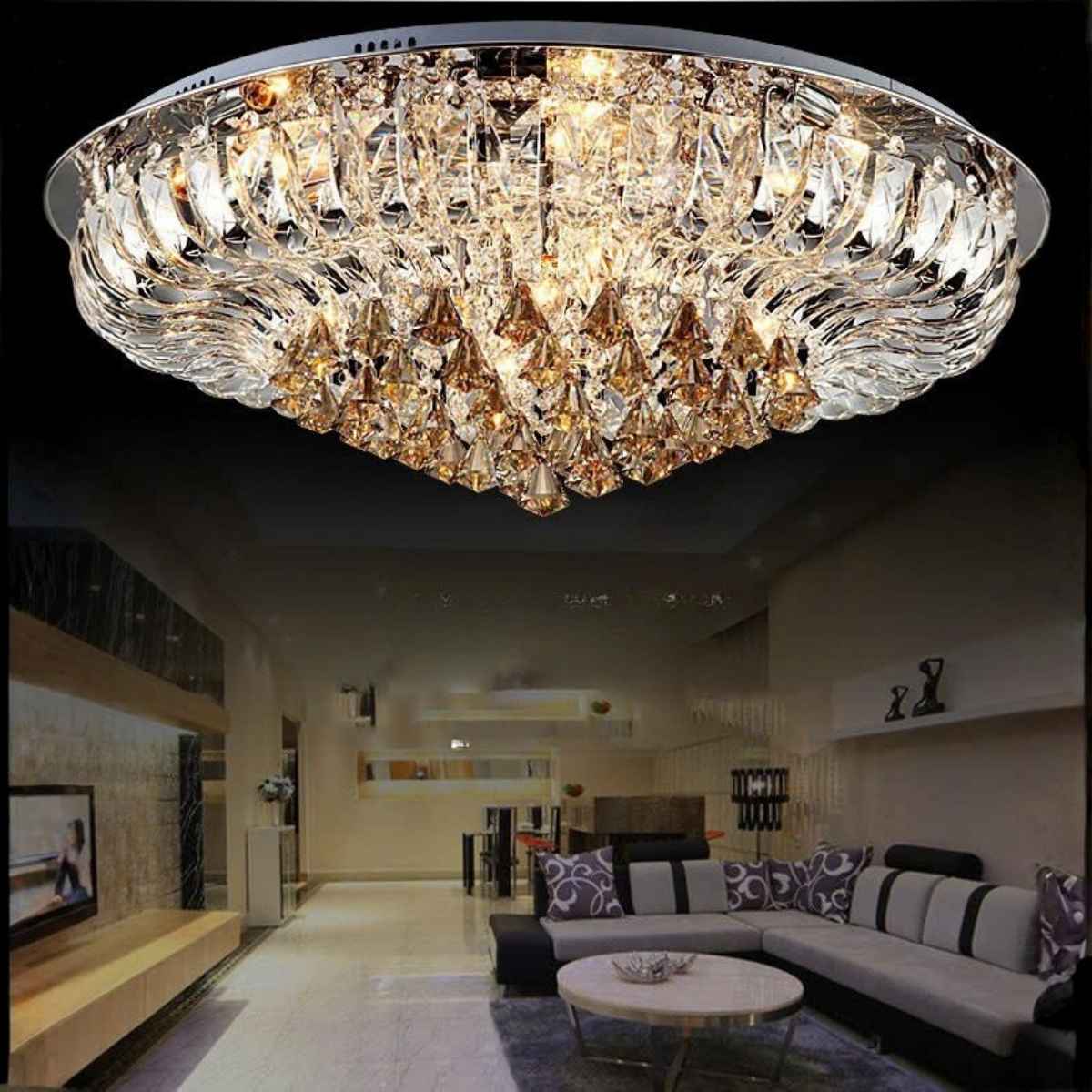 BNN- Ốp Trần Pha Lê Ø1000 | OTPL3513T1000