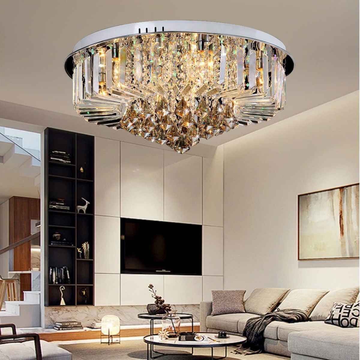 BNN- Ốp Trần Pha Lê Ø800 | OTPL3514T800