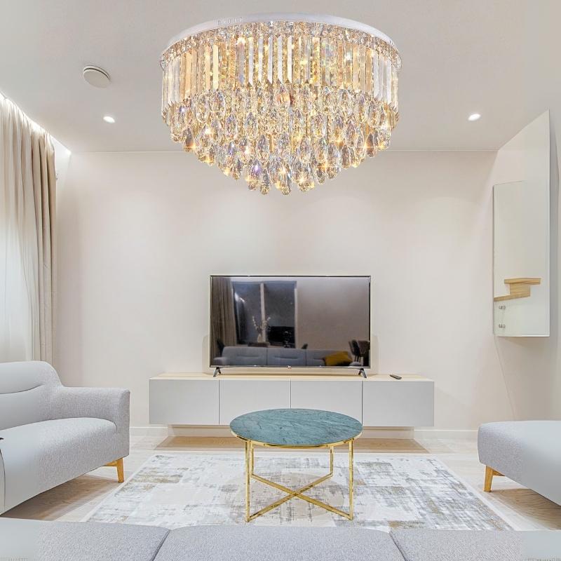 BNN- Ốp Trần Pha Lê Luxury&nbsp;Ø600&nbsp;|&nbsp;OTPL40397
