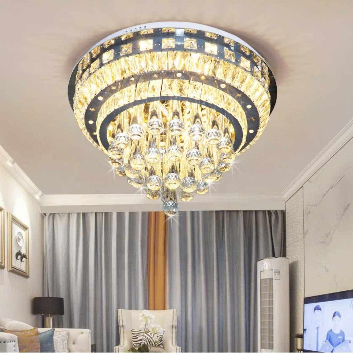 BNN- Ốp Trần Pha Lê&nbsp;Ø600  | OTPL41