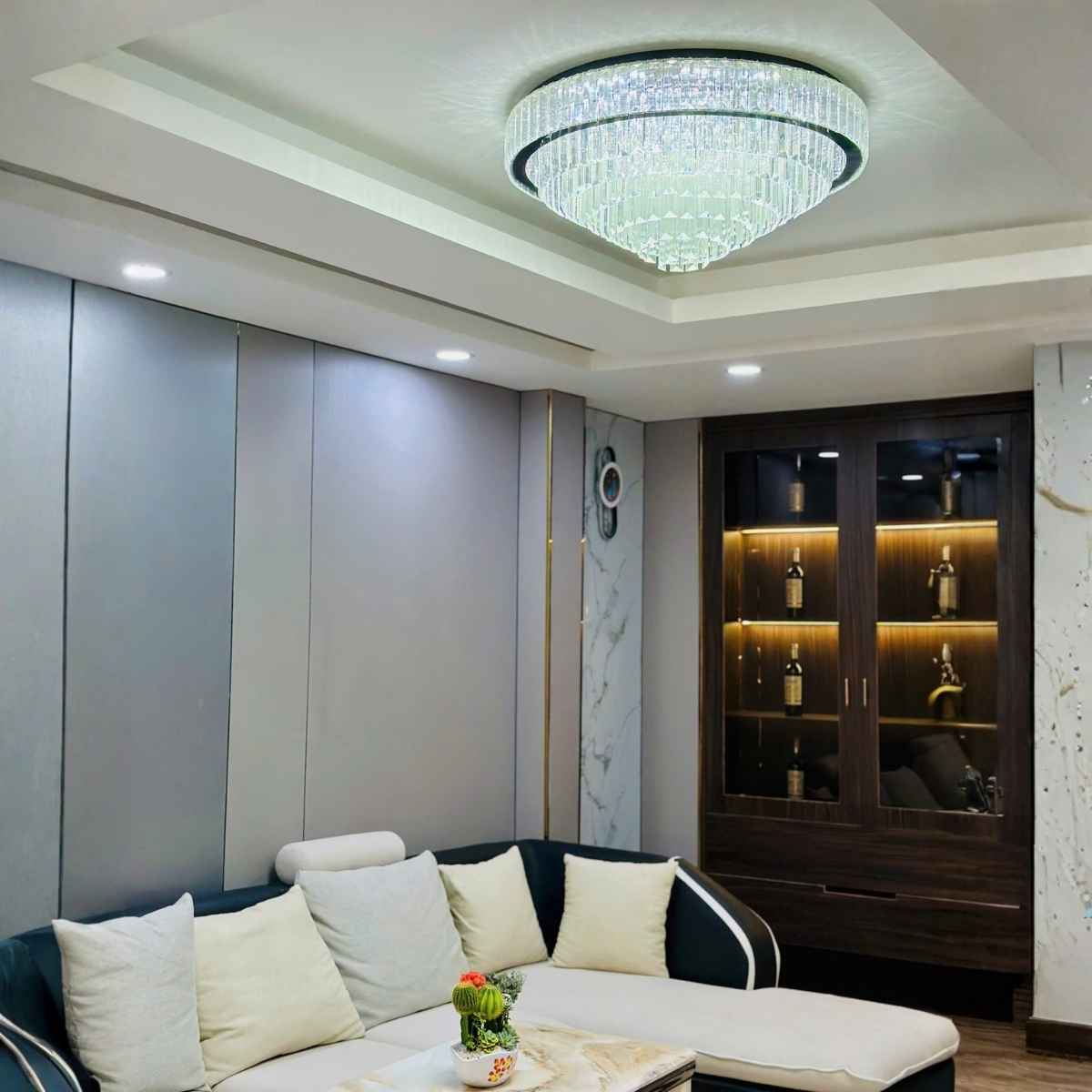 BNN- Ốp Trần Pha Lê Ø600 | OTPL42