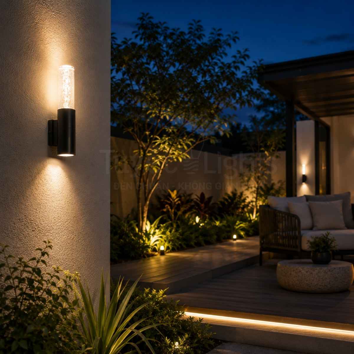 Hiệu ứng ánh sáng hắt hai đầu đẹp mắt