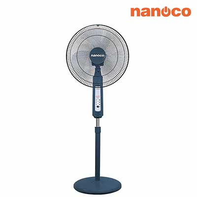 Nanoco - Quạt Đứng Màu Xanh- Quạt Đứng Cơ, 3 Cấp Độ Gió | NSF1601G-B