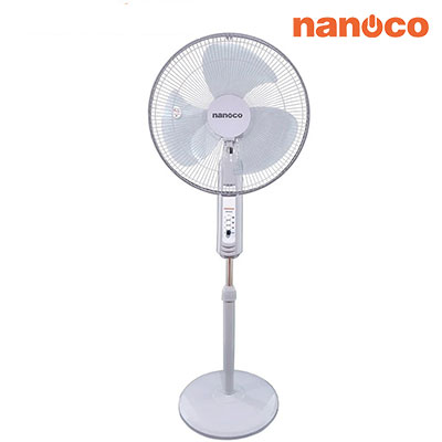 Nanoco - Quạt Đứng Màu Xám - Quạt Đứng Cơ, 3 Cấp Độ Gió | NSF1601G