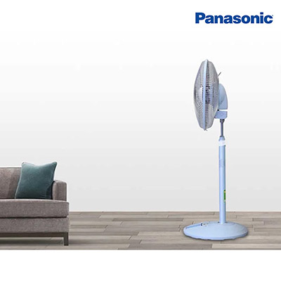 Panasonic  - Quạt Đứng 5 Cánh Màu Xanh - Chức Năng Tạo Gió Tự Nhiên 1/f Yuragi | F-308NHB