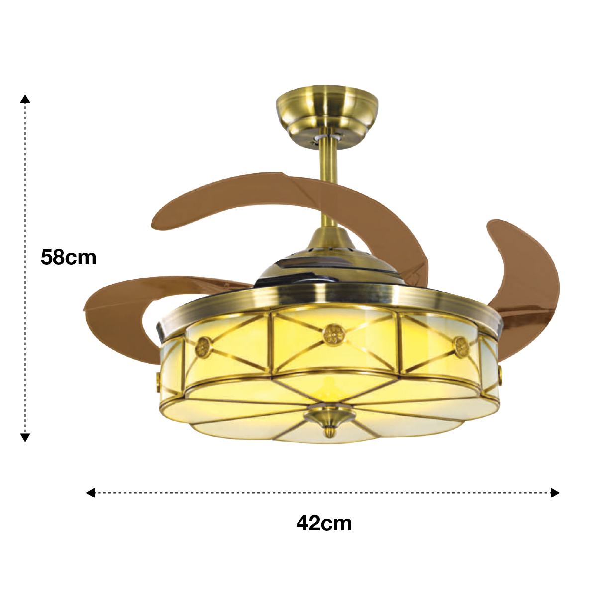 Quạt Trần Cổ Điển LADONNA-CHE-5632 / Phong Cách Quý Tộc