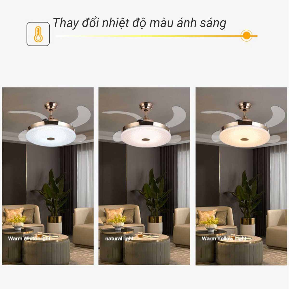 Tích hợp đèn LED 3 chế độ