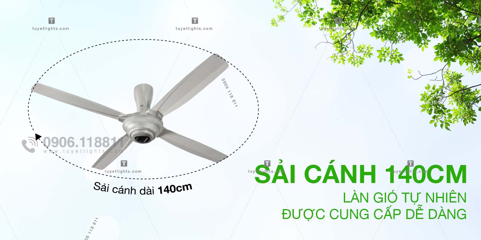 Sải cánh 140cm