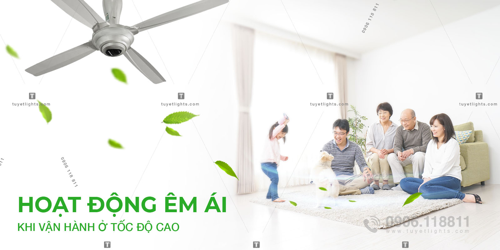 Hoạt động êm ái khi vận hành ở tốc độ cao