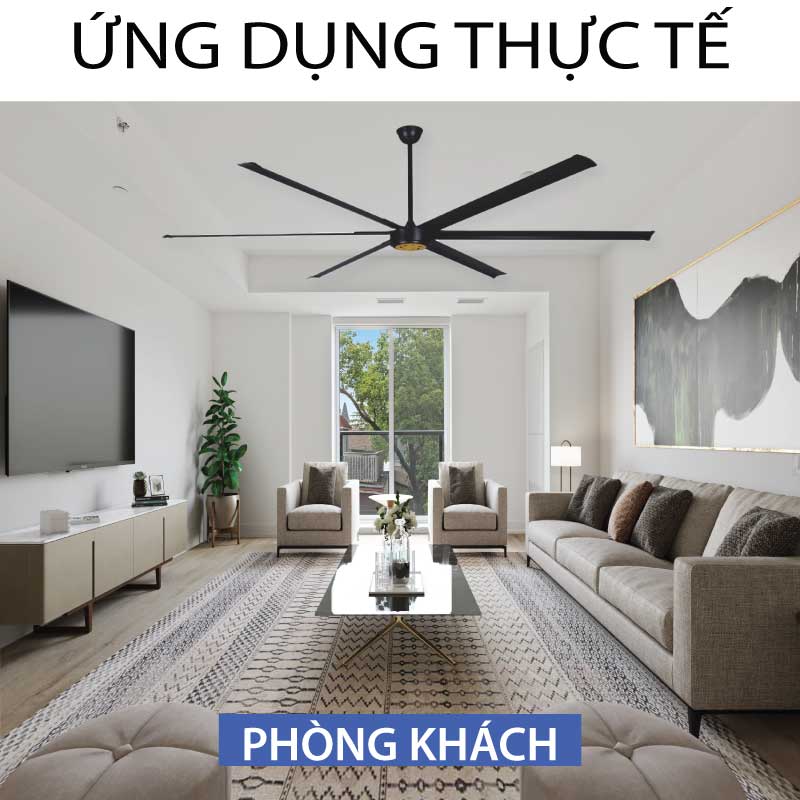 Euro Sinwa - Quạt Trần Trang Trí Khổng Lồ 100" - Sức Mạnh Của Gió | ES009