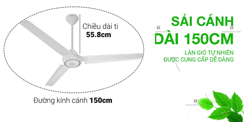 Sải cánh dài 150cm