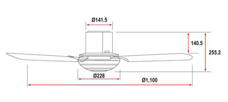 Quạt trần 3 cánh Panasonic F-48CZL