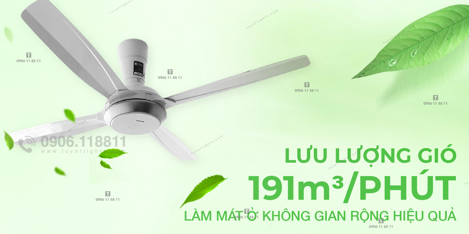 Làm mát ở không gian rộng hiểu quả