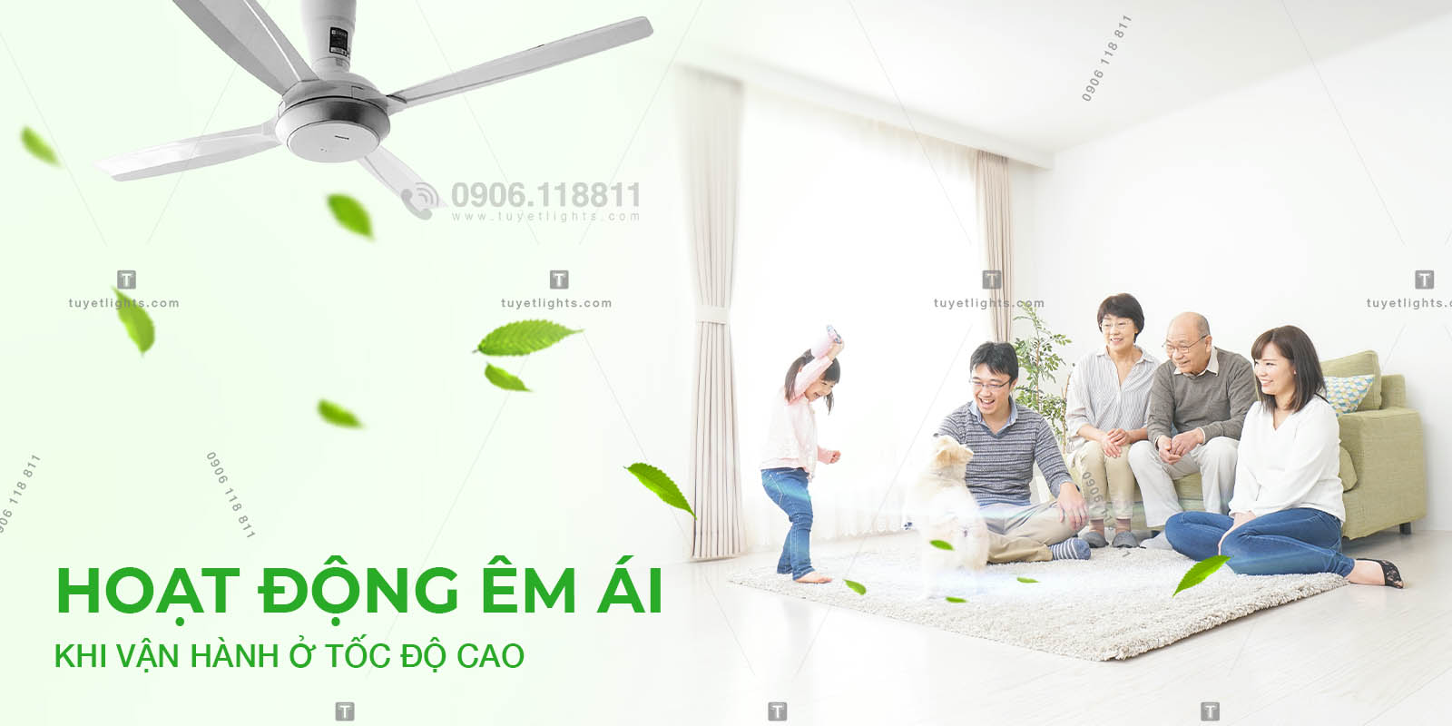 Hoạt động êm áikhi vận hành ở tốc độ cao