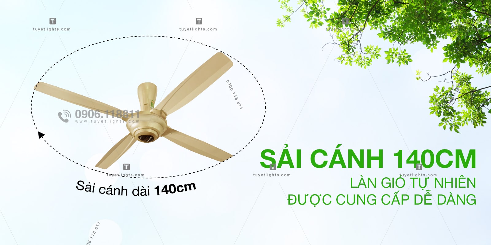 Sải cánh 140cm