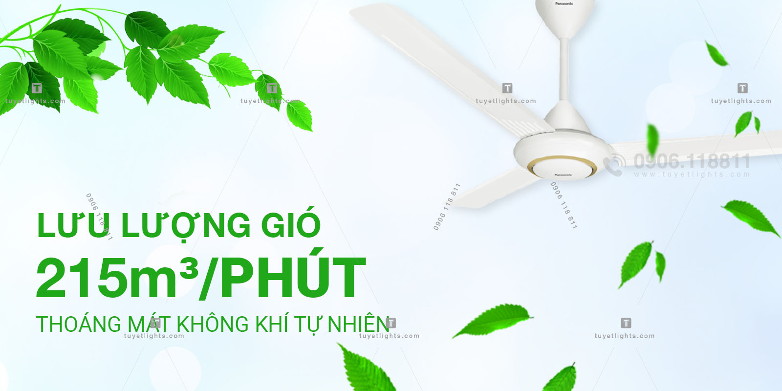 Lưu lượng gió 215m³/phút