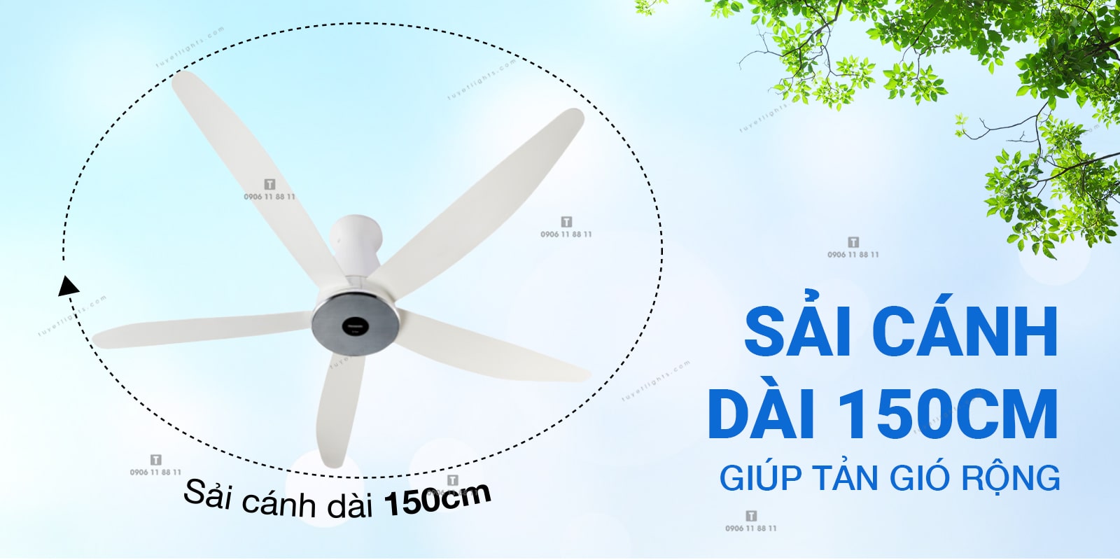 Sải cánh dài 150cm