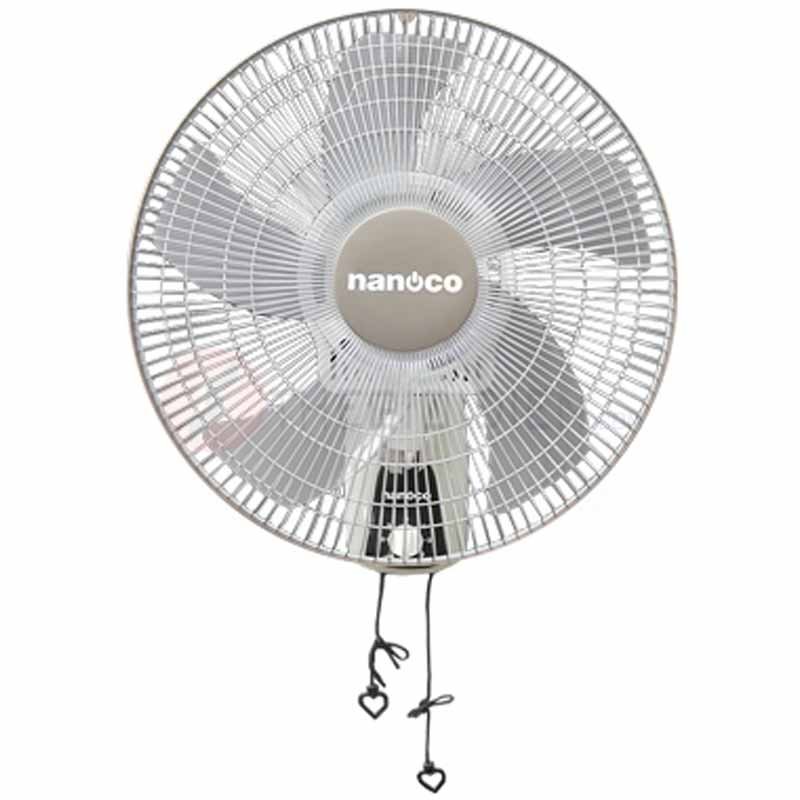 Nanoco - Quạt Treo Tường Màu Xám 5 Cánh Quạt | NWF1604G