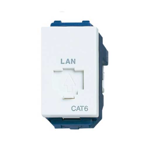 Panasonic FullWide - Ổ Cắm Data CAT5 - Màu Trắng | WEV2488SW-CAT5