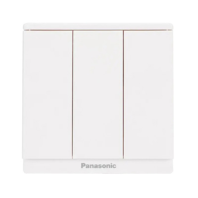 Panasonic Moderva - Bộ 3 Công Tắc B, 1 Chiều, Bắt Vít Màu Trắng | WMF505-VN