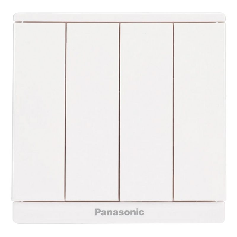 Panasonic Moderva - Bộ 4 Công Tắc C, 2 Chiều, Bắt Vít Màu Trắng | WMF508-VN