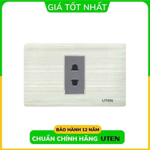 Bộ 1 Công Tắc Chuông Cửa M UTEN |V9.1PGK/M +  V9.1-PM1.5 với Thiết Kế Mặt Chữ Nhật Và Khun