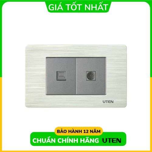 Bộ 4 Công Tắc 1 Chiều M UTEN |V9.1PGK31/L + V9.1-PM3