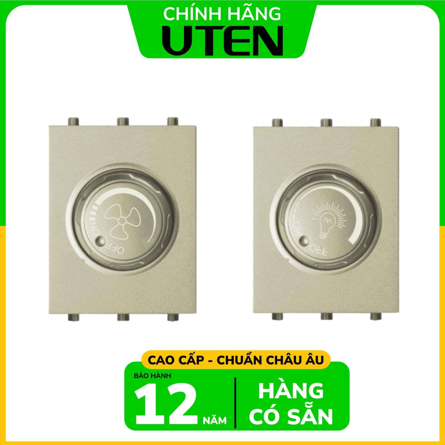 Công Tắc Nút Nhấn Chuông Cỡ S UTEN / Q120-KML