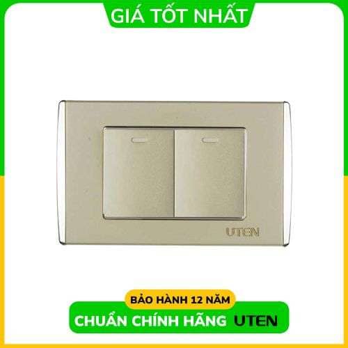 Bộ 2 Công Tắc 2 Chiều M UTEN |V9.1PGK12-MS + V9.1-PM3