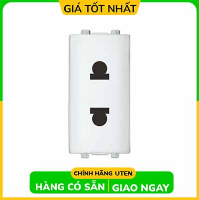 Ổ Cắm 2 Chấu S UTEN | V3.0-PCZ2/N-SS