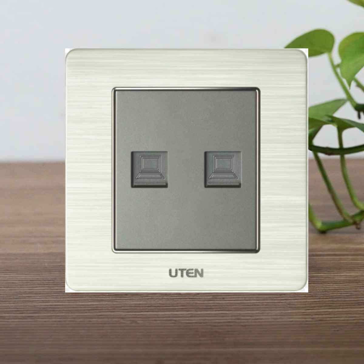 Bộ 2 Ổ Cắm Mạng UTEN | V6.0G-2PC