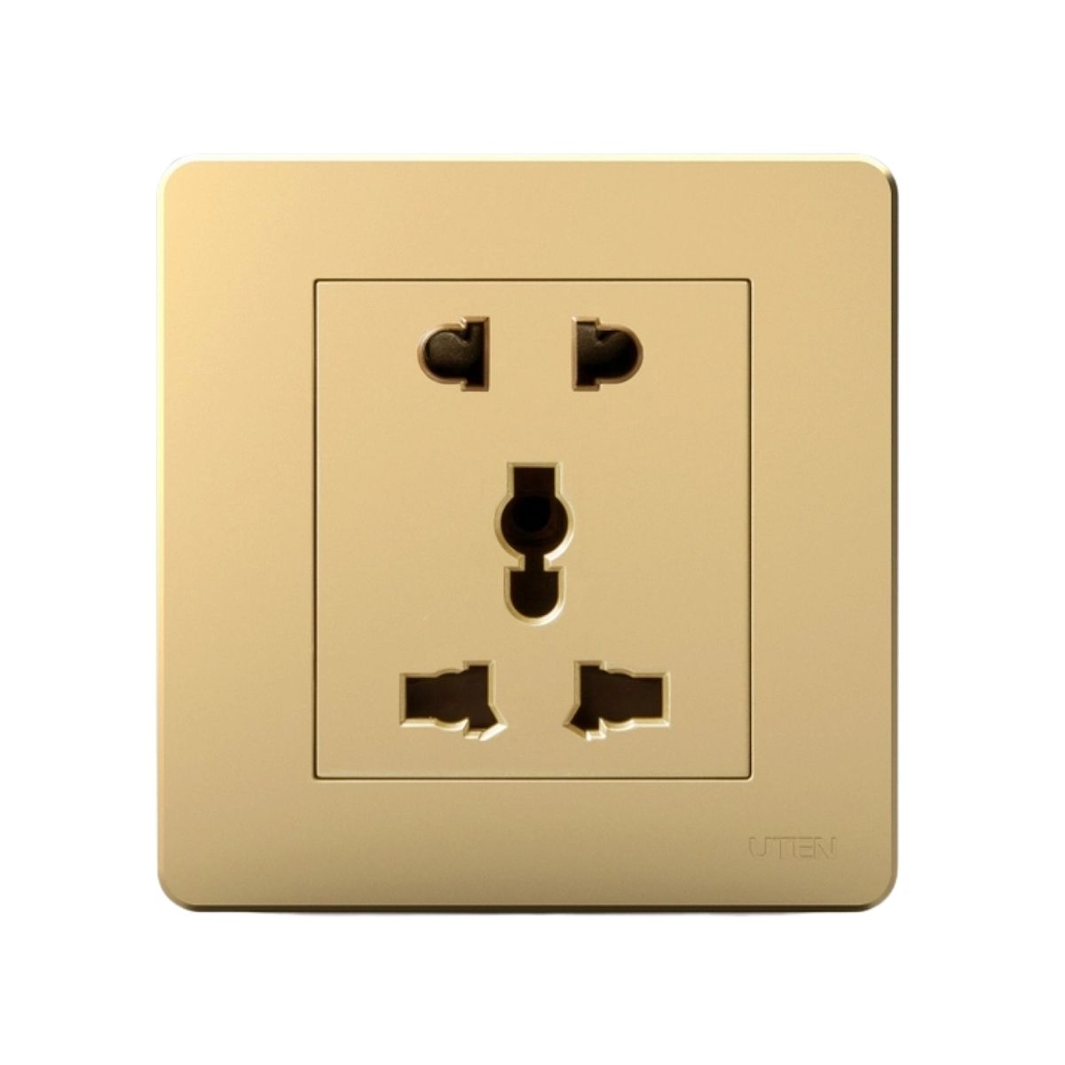 Bộ Ổ Cắm 3 Chấu Và 2 Chấu Đa Năng UTEN Q7GZ12Z13/N