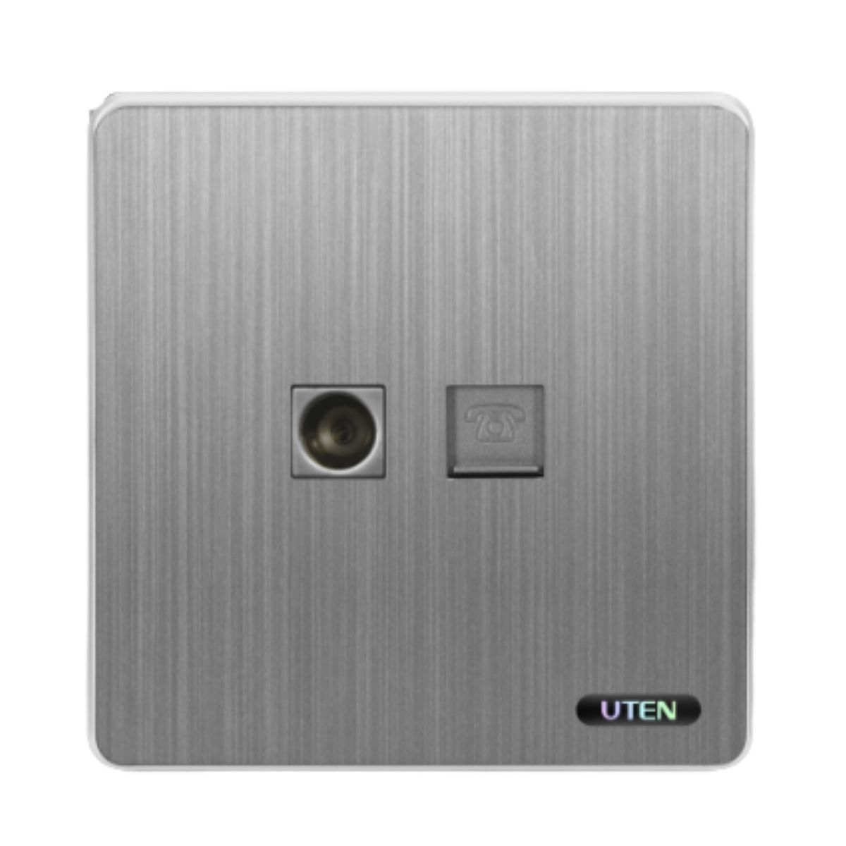 Bộ 1 Ổ Cắm Tivi &amp; 1 Ổ Cắm Điện Thoại UTEN | S300-TVTEL