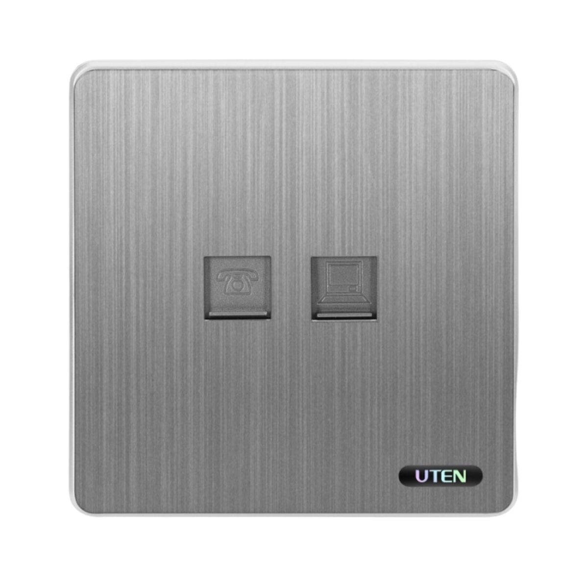 Bộ 1 Ổ Cắm Tivi &amp; 1 Ổ Cắm Điện Thoại UTEN | S300-TVTEL