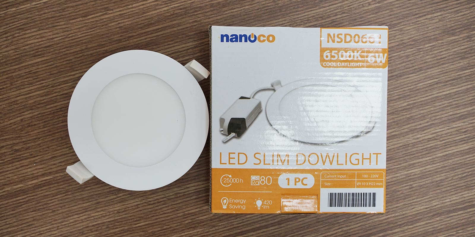 Đèn âm trần Nanoco Slim