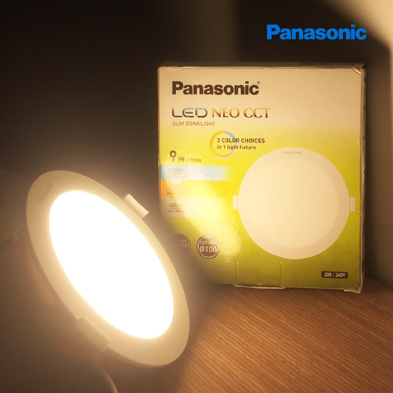 Đèn LED Âm Trần Panasonic Neo Slim Tròn NNP72276 9W 3 Chế Độ