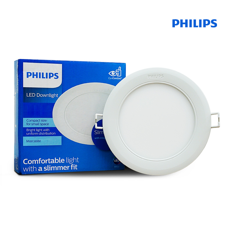 Đèn Âm Trần Tròn Philips Marcasite / 9W – Siêu Mỏng, Nhỏ Gọn, Tinh Tế