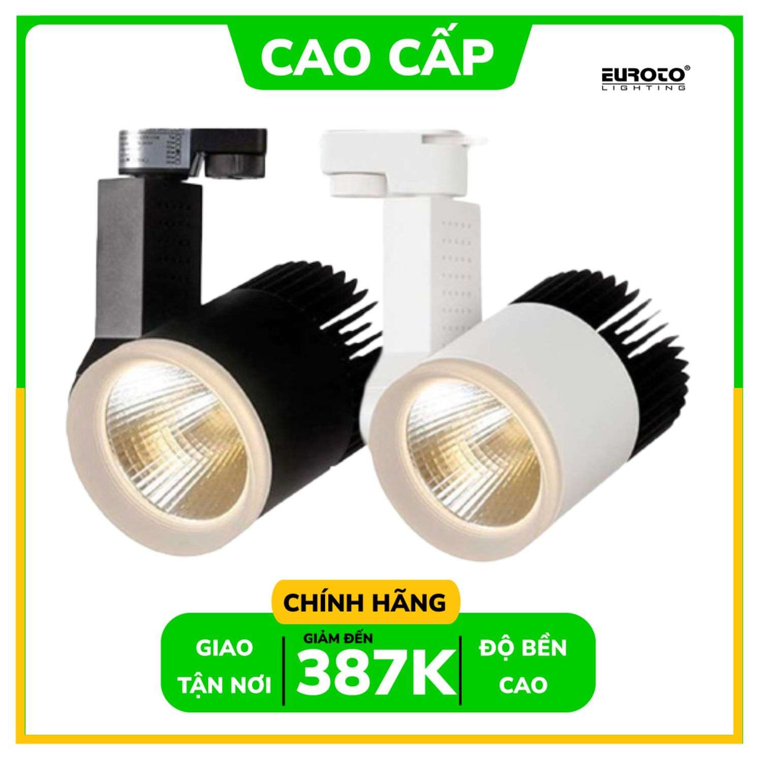 Đèn rọi ray Euroto COB 7W 3000K/4000K/6000K FR-214/FR-208