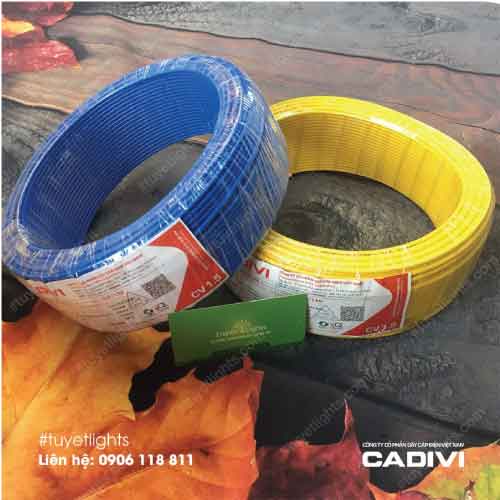 CADIVI - Dây Đôi CVV - 2x2.5 (7/0.52) - 0.6/1KV/CADIVI ( 1 Mét )