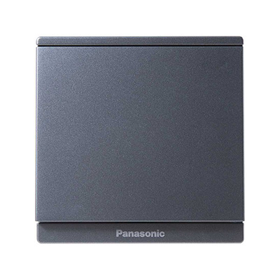 Panasonic Moderva - Bộ 1 Công Tắc B, 1 chiều, Bắt Vít Màu Xám Ánh Kim | WMF501MYH-VN