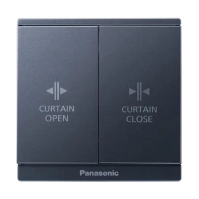 Panasonic Moderva - Nút Nhấn Rèm Cửa Màu Xám Ánh Kim | WMF533MYH-VN