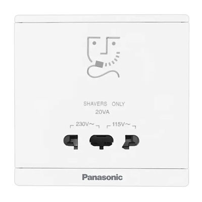 Panasonic Moderva - Ổ Cắm Máy Cạo Râu Màu Trắng | WMF132-VN