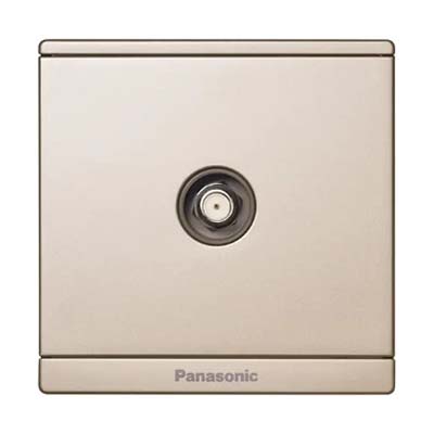 Panasonic Moderva - Ổ Cắm CATV Màu Vàng Ánh Kim | WMF311MYZ-VN